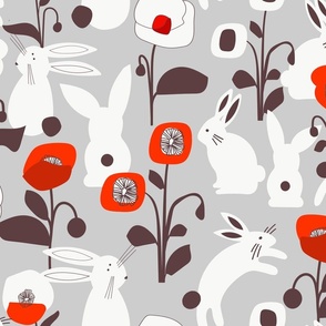 Bunnies and Poppies_Large