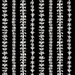 Assorted White Lei on Black