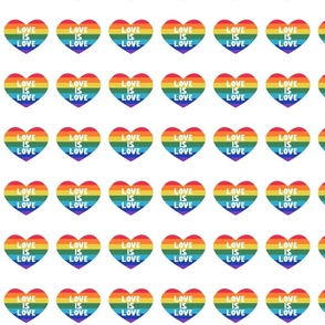 LGBT Love is Love Hearts