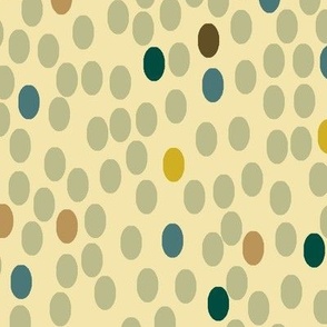 Sand ovals with vanilla background