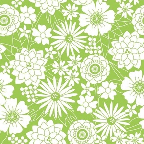 Vintage Blooms (Green)