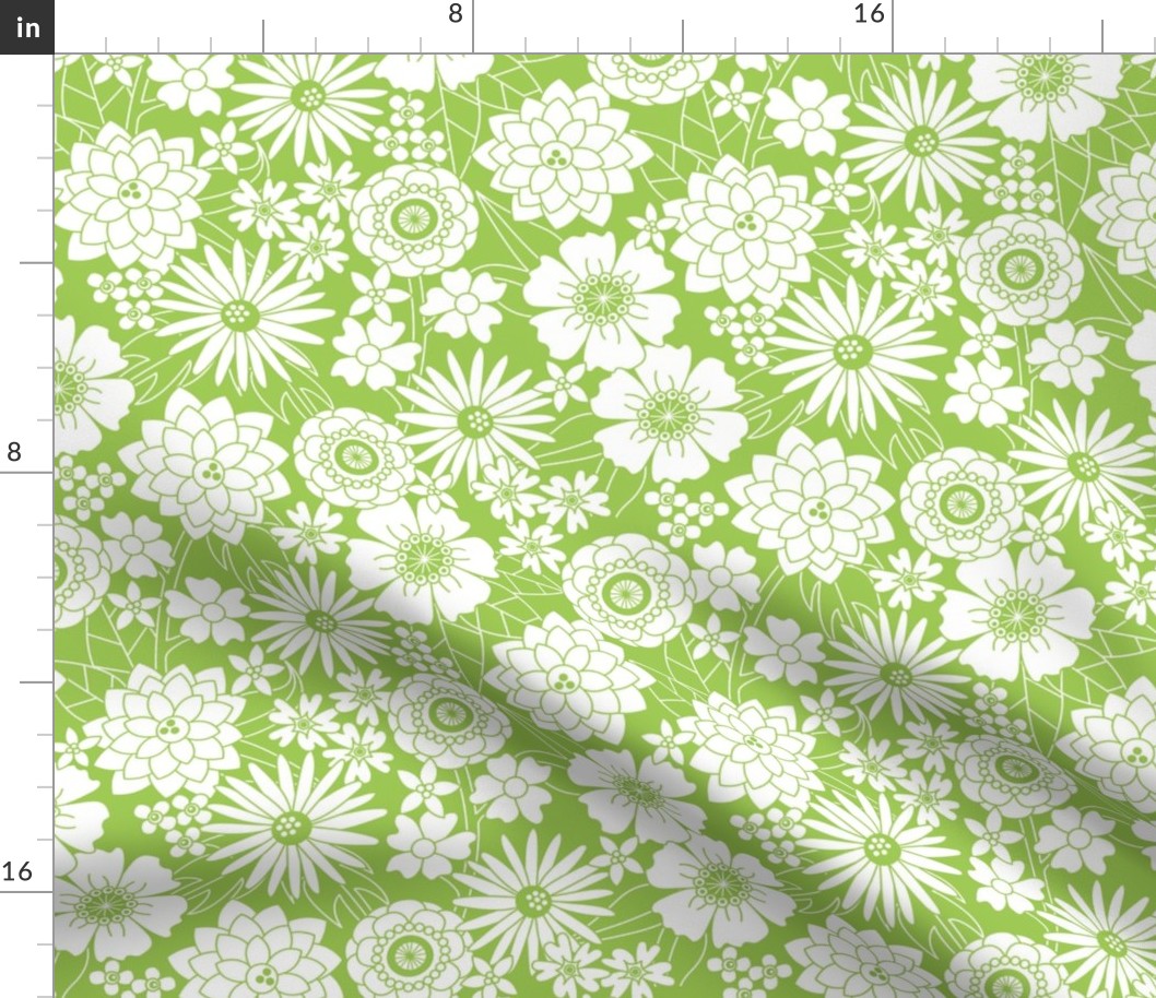 Vintage Blooms (Green)