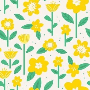 Springtime Posies - Yellow