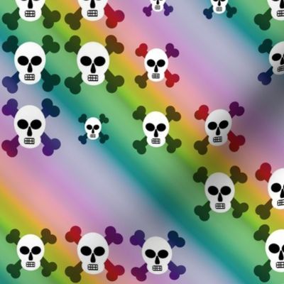 Rainbow of skulls