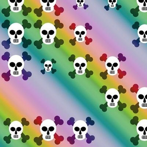 Rainbow of skulls