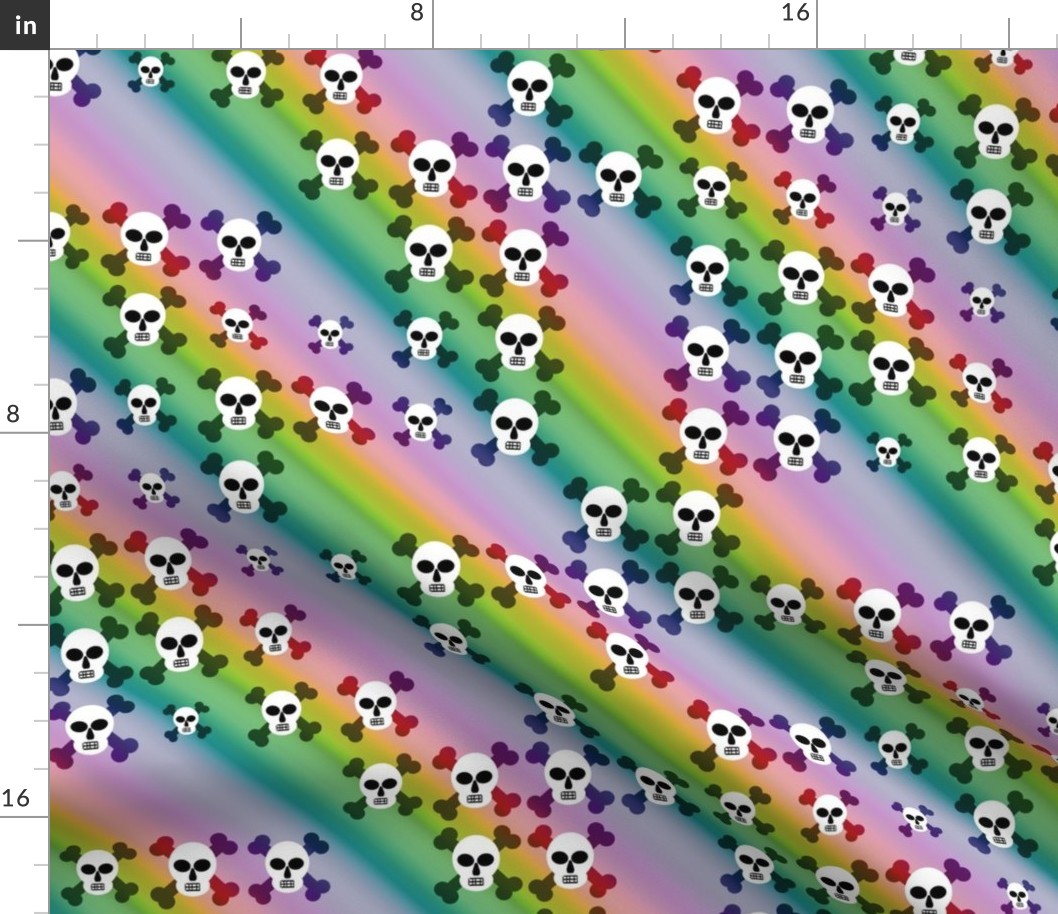 Rainbow of skulls