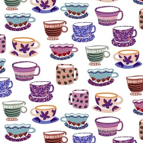 cheerful kitchen mugs!