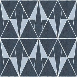Memphis ignite diamond kite geometric almost argyle with crackle overlay Dark grey and light grey