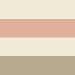 Horizontal 6inch Stripes - Pink - Rye - Sweetcorn