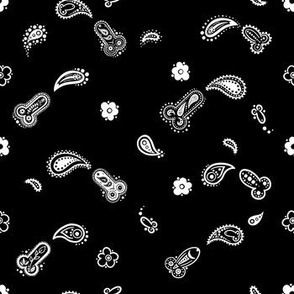 Gay Hanky Paisley Pattern - Black