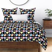 Colorful Hearts Fabric