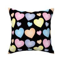 Colorful Hearts Fabric