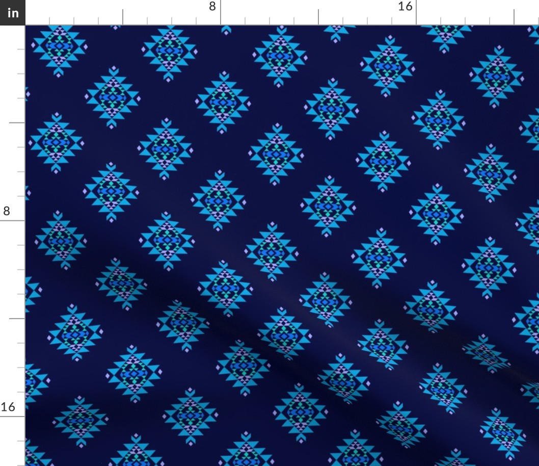 Aztec pattern (on stratos blue)