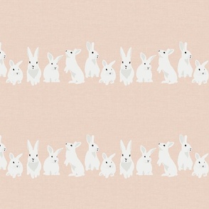 Easter Bunnies Line Up Pale Pink_Iveta Abolina