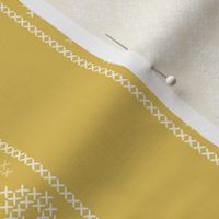 cross stitch stripe mustard gold 4 wallpaper scale by Pippa Shaw