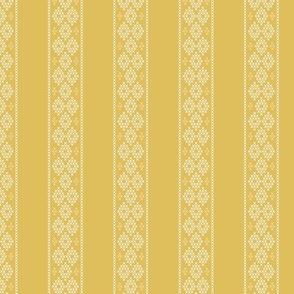 cross stitch stripe mustard gold 4 wallpaper scale by Pippa Shaw