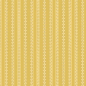 cross stitch stripe mustard gold small scale by Pippa Shaw
