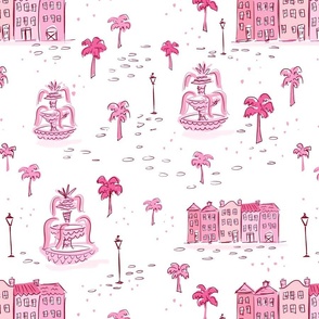 tiny Charleston pink tones