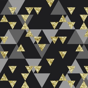 Black and Gold Geometric