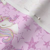 Unicorn pink stars