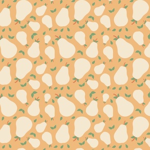 Pears in Peach & Cream