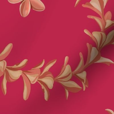 LEI PLUMERIA CURVES ON magenta pantone 2023