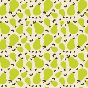 Pears in Lime Green