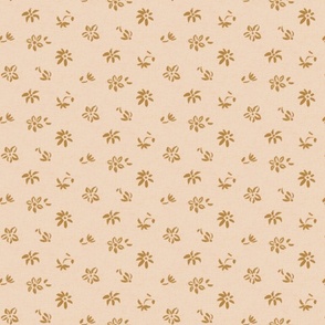 sweet petite floral in Heather Apricot & Gold