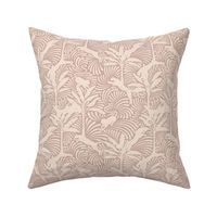Big Cats and Palm Trees - Jungle Decor in Neutral and Cozy Shades / Medium