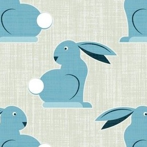 Small scale • Rabbits - complementary blue