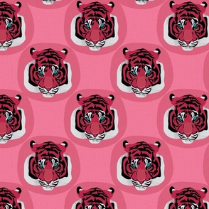 Tiger face viva magenta coty2023 pink