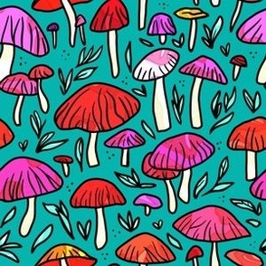 Funky Mushroom Pattern