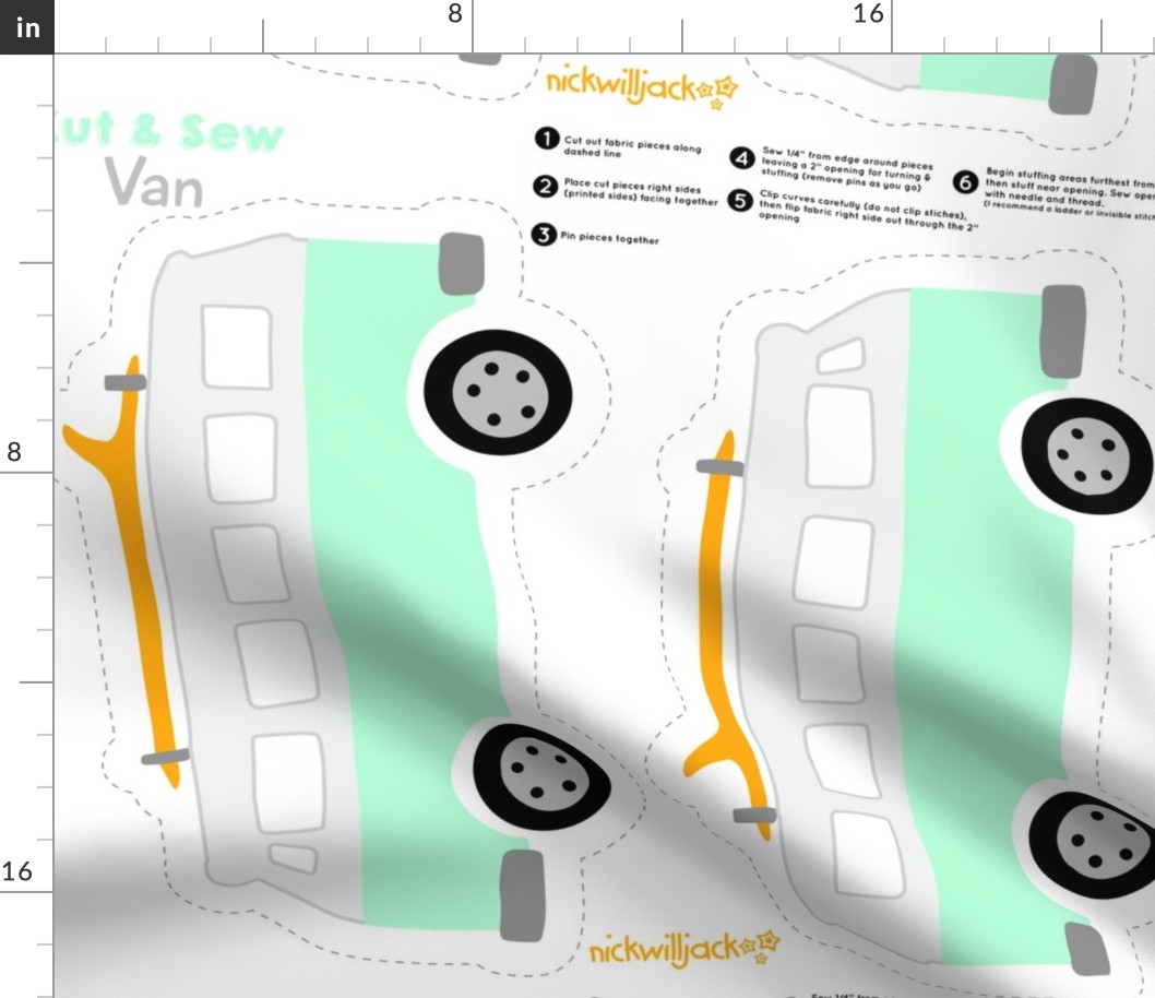 Cut and Sew Vintage Surf Van