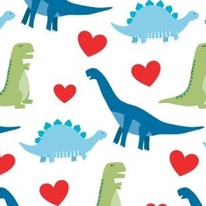 Valentine Dinosaurs - Dino Valentines MEDIUM