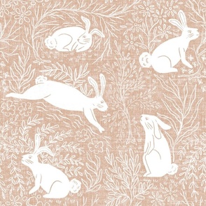 large - year of the rabbit - dusty pink