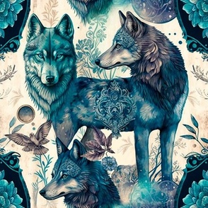 midnight dream paisley wolves