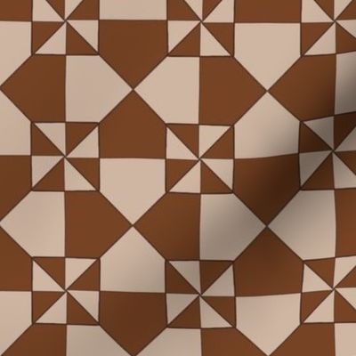 Brown and Tan Geometry