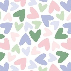 Lucky Hearts - Pink, Purple and Green - St Patrick's