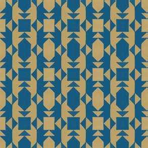Blue and Gold Overshot