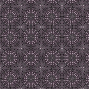 brushstroke crochet collage - beet grey