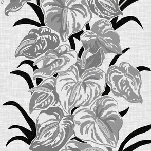 large-Anthurium Garland texture-grey