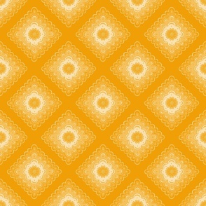 rhombus floral marigold | medium