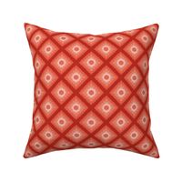 rhombus shapes in poppy red | small