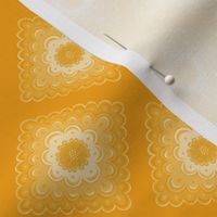 rhombus shapes in marigold | small