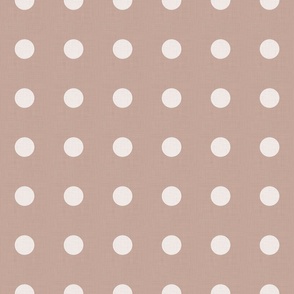 Dark Academia - Polka Dots on Antique Blush Pink - No.002 / Large