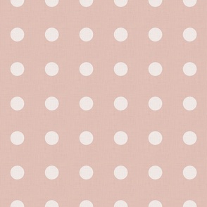 Dark Academia - Polka Dots on Baby Blush Pink - No.002 / Large