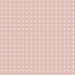 Dark Academia - Polka Dots on Baby Blush Pink - No.002 / Medium