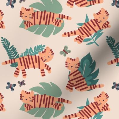 TIGERS AND LEAVES