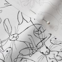 White Rabbits Pencil Lines