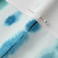 Emerald Portofino stripes - watercolor blue hand painted stripes - wash tie dye texture b106-3